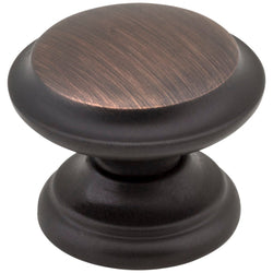 1-3/8" Diameter Cabinet Knob. . Finish: Brushed Oil Rubbed Bro - DecorHardware.com