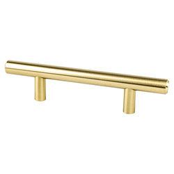 Tempo 3in Pull (OL-5 5/16") Modern Brushed Gold - DecorHardware.com