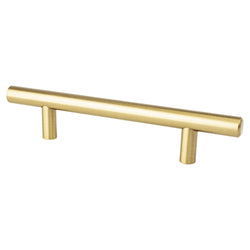 Tempo 96mm Pull (OL-6 1/8") Modern Brushed Gold - DecorHardware.com