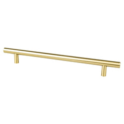 Tempo 192mm Pull (OL-9 15/16") Modern Brushed Gold - DecorHardware.com