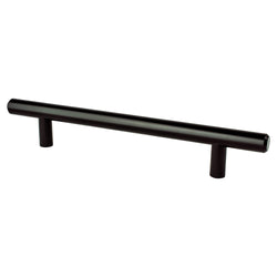 Tempo 128mm Pull (OL-7 3/8") Black - DecorHardware.com
