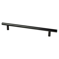Tempo 192mm Pull (OL-9 15/16") Black - DecorHardware.com