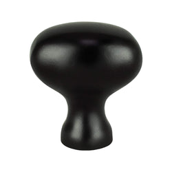 Transitional Adv Three  Knob Matte Black - DecorHardware.com