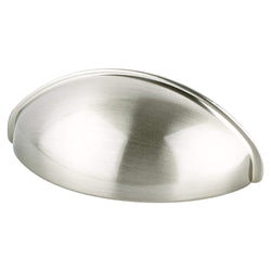 Transitional Adv Three 64mm Cup Pull (OL-3 3/16") Brushed Nick - DecorHardware.com