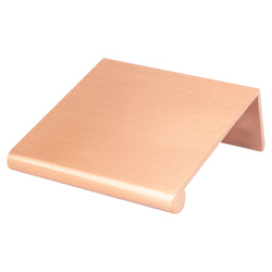 Bravo 32mm Edge Pull (OL-1 3/4") Brushed Copper - DecorHardware.com
