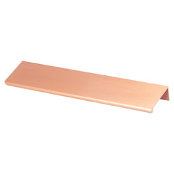 Bravo 169mm Edge Pull (OL-9 1/16") Brushed Copper - DecorHardware.com