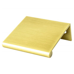 Bravo 32mm Edge Pull (OL-1 3/4") Satin Gold - DecorHardware.com