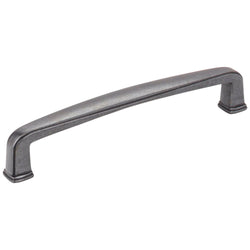 5-9/16" Overall Length Plain Square Cabinet Pull. Holes are 12 - DecorHardware.com