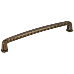 6-13/16" Overall Length Plain Square Cabinet Pull. Holes are 1 - DecorHardware.com