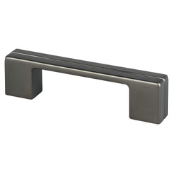Skyline 3" and 96mm Pull (OL-4 3/16") Slate - DecorHardware.com