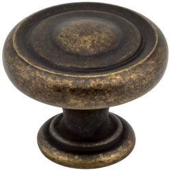 1-1/4" Diameter Button Cabinet Knob. Packaged with one 8-32 x - DecorHardware.com