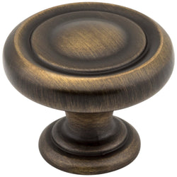1-1/4" Diameter Button Cabinet Knob. Packaged with one 8-32 x - DecorHardware.com