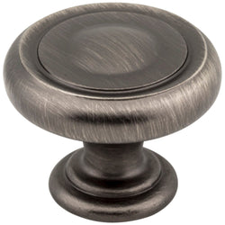 1-1/4" Diameter Button Cabinet Knob. Packaged with one 8-32 x - DecorHardware.com