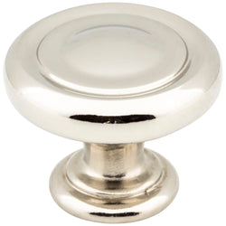 1-1/4" Diameter Button Cabinet Knob. Packaged with one 8-32 x - DecorHardware.com