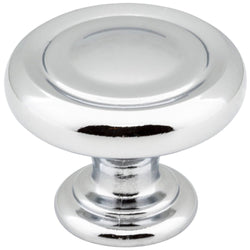 1-1/4" Diameter Button Cabinet Knob. Packaged with one 8-32 x - DecorHardware.com