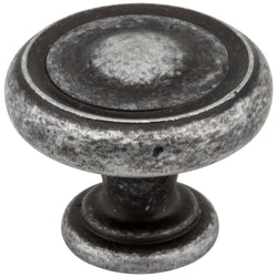 1-1/4" Diameter Button Cabinet Knob. Packaged with one 8-32 x - DecorHardware.com