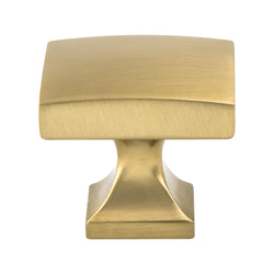 Epoch Edge  Knob Modern Brushed Gold - DecorHardware.com
