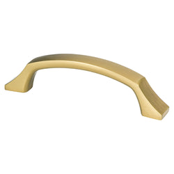 Epoch Edge 96mm Pull (OL-4 7/16") Modern Brushed Gold - DecorHardware.com