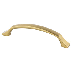 Epoch Edge 128mm Pull (OL-5 13/16") Modern Brushed Gold - DecorHardware.com