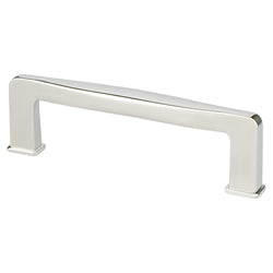 Subtle Surge 96mm Pull (OL-4 3/8") Polished Nickel - DecorHardware.com