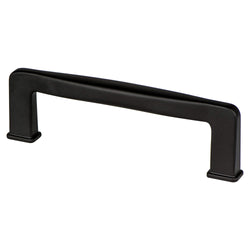 Subtle Surge 96mm Pull (OL-4 3/8") Matte Black - DecorHardware.com