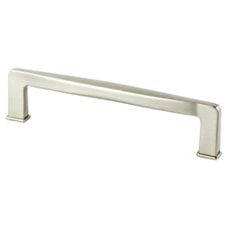Subtle Surge 128mm Pull (OL-5 9/16") Brushed Nickel - DecorHardware.com