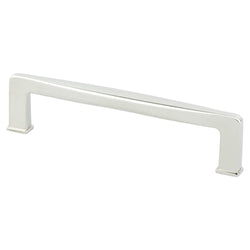 Subtle Surge 128mm Pull (OL-5 9/16") Polished Nickel - DecorHardware.com