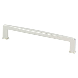 Subtle Surge 160mm Pull (OL-6 15/16") Polished Nickel - DecorHardware.com