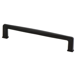 Subtle Surge 160mm Pull (OL-6 15/16") Matte Black - DecorHardware.com