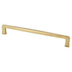 Subtle Surge 224mm Pull (OL-9 3/8") Modern Brushed Gold - DecorHardware.com