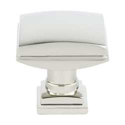 Tailored Traditional  Knob Polished Nickel - DecorHardware.com