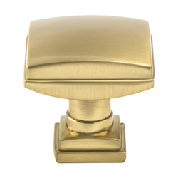 Tailored Traditional  Knob Modern Brushed Gold - DecorHardware.com