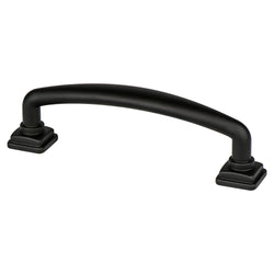 Tailored Traditional 96mm Pull (OL-4 1/2") Matte Black - DecorHardware.com