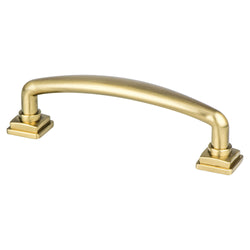 Tailored Traditional 96mm Pull (OL-4 1/2") Modern Brushed Gold - DecorHardware.com