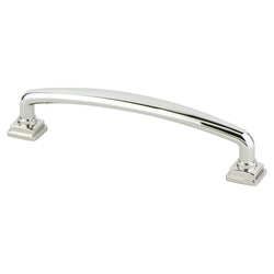 Tailored Traditional 128mm Pull (OL-5 3/4") Polished Nickel - DecorHardware.com