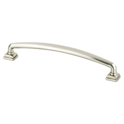 Tailored Traditional 160mm Pull (OL-7") Brushed Nickel - DecorHardware.com