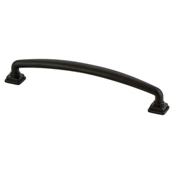 Tailored Traditional 160mm Pull (OL-7") Matte Black - DecorHardware.com