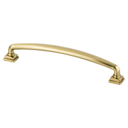 Tailored Traditional 160mm Pull (OL-7") Modern Brushed Gold - DecorHardware.com