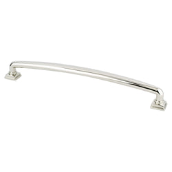 Tailored Traditional 224mm Pull (OL-9 5/8") Polished Nickel - DecorHardware.com
