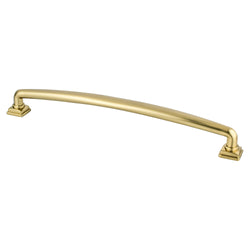 Tailored Traditional 224mm Pull (OL-9 5/8") Modern Brushed Gol - DecorHardware.com