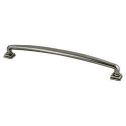 Tailored Traditional 224mm Pull (OL-9 5/8") Vintage Nickel - DecorHardware.com