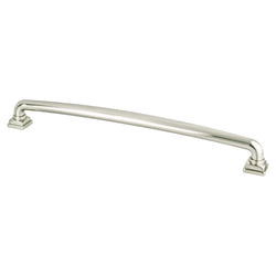 Tailored Traditional 12" Appliance Pull (OL-13") Brushed Nicke - DecorHardware.com