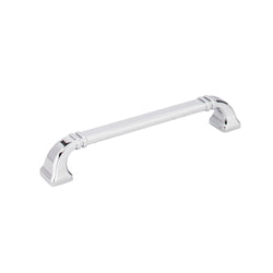 7-1/16" Overall Length Cabinet Pull. Holes are 160 mm center-t - DecorHardware.com