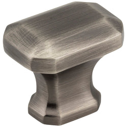 1-1/4" Overall Length Emerald Cut Cabinet Knob. Packaged with - DecorHardware.com