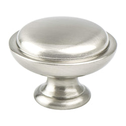Traditional Adv One 1 1/8" Knob Brushed Nickel - DecorHardware.com