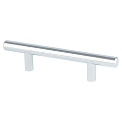Tempo 3" Pull (OL-5 5/16") Polished Chrome - DecorHardware.com
