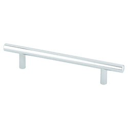 Tempo 128mm Pull (OL-7 3/8") Polished Chrome - DecorHardware.com