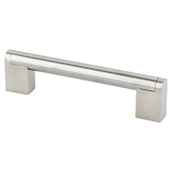 Studio 128mm Pull (OL-5 5/8") Stainless Steel - DecorHardware.com
