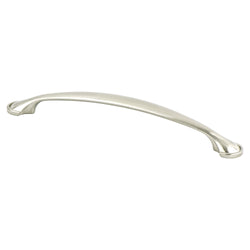 Hillcrest 160mm Pull (OL-7 7/8") Brushed Nickel - DecorHardware.com