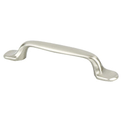 Village 96mm Pull (OL-5 3/16") Brushed Nickel - DecorHardware.com